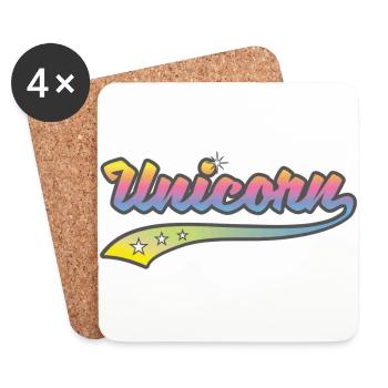 Unicorn Sport - Dessous de verre (lot de 4) - blanc - Devant