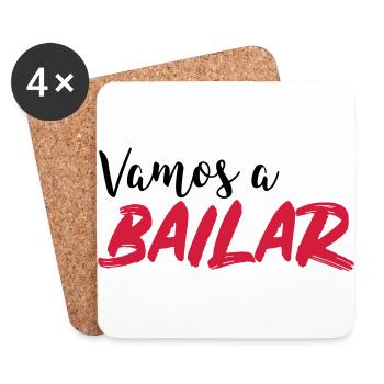 Vamos a bailar - Chemise de danse - Dessous de verre (lot de 4) - blanc - Devant