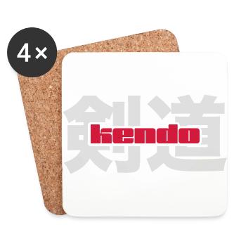 Kendo - Coasters (set of 4) - white - Front