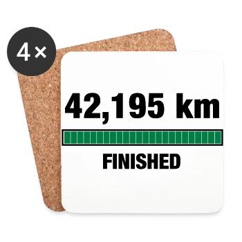 Marathon Finisher - Coasters (set of 4) - white - Front