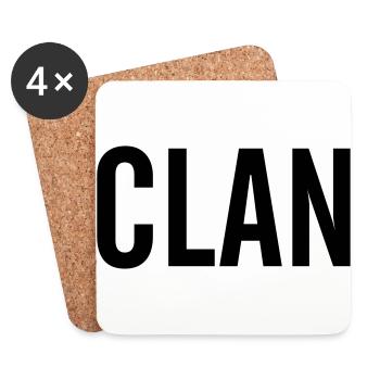 clan - Coasters (set of 4) - white - Front