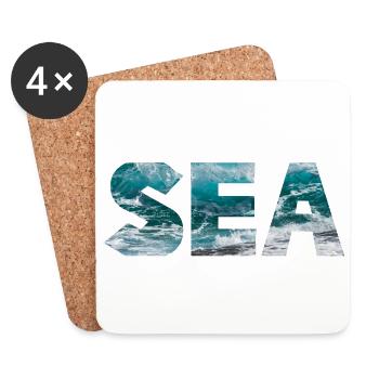 SEA - Coasters (set of 4) - white - Front
