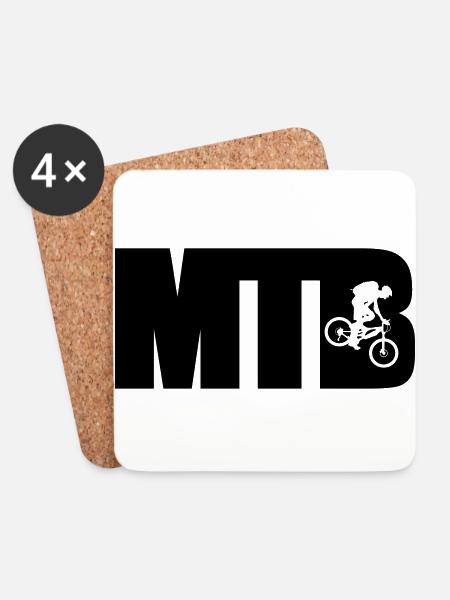 MTB - Untersetzer (4er-Set) - Weiß