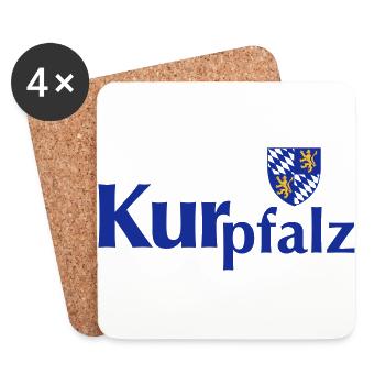 Kurpfalz-Tasche - Untersetzer (4er-Set) - Weiß - Vorne