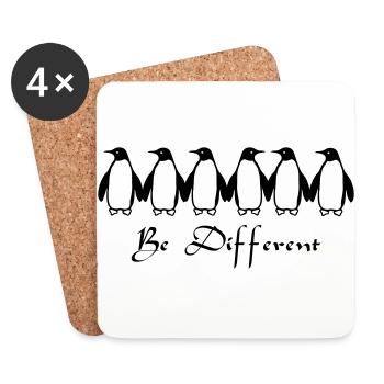 Be Different - Untersetzer (4er-Set) - Weiß - Vorne
