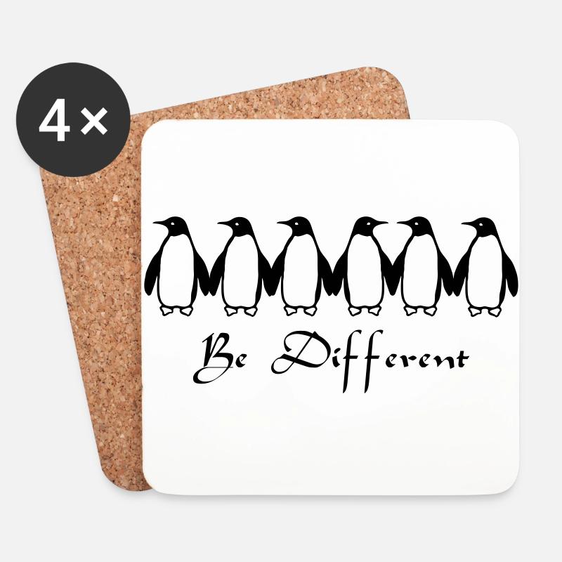 Be Different - Untersetzer (4er-Set) - Weiß