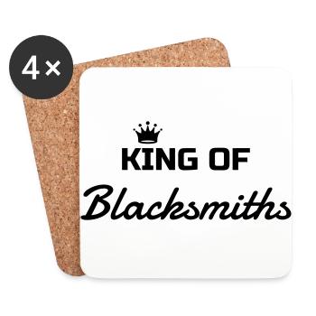 Blacksmith Schmied Forgeron Forge Marteau Hammer - Coasters (set of 4) - white - Front