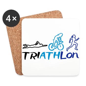 Triathlon Women - Untersetzer (4er-Set) - Weiß - Vorne