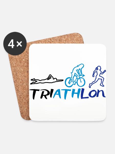 Triathlon Women - Untersetzer (4er-Set) - Weiß