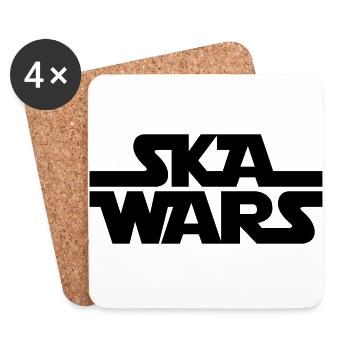 Ska Wars - Dessous de verre (lot de 4) - blanc - Devant