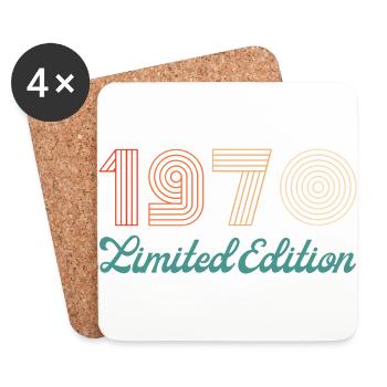 Année 1970 limited edition - Dessous de verre (lot de 4) - blanc - Devant
