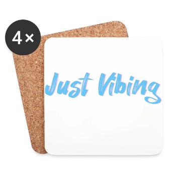 Just Vibing Design - Coasters (set of 4) - white - Front