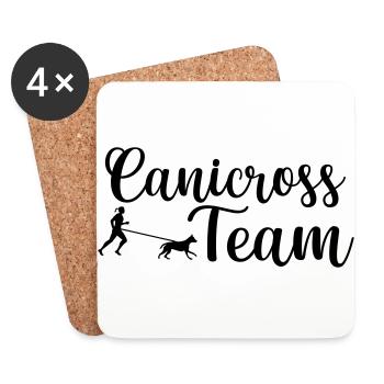 Canicross Team Hundesport - Untersetzer (4er-Set) - Weiß - Vorne