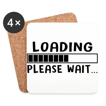 LOADING - Dessous de verre (lot de 4) - blanc - Devant