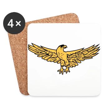 Eagle Rome SPQR - Dessous de verre (lot de 4) - blanc - Devant