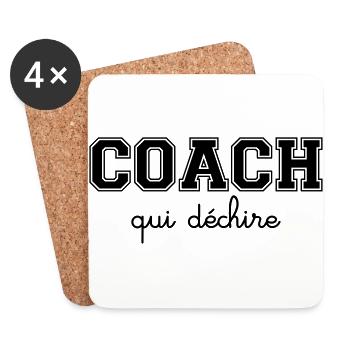 Coach Qui Déchire - Dessous de verre (lot de 4) - blanc - Devant