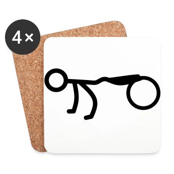 Fittbal - Untersetzer (4er-Set) - Weiß - Vorne