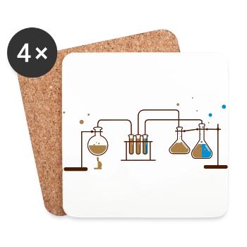 chemistry - Coasters (set of 4) - white - Front