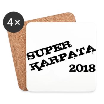 Super Karpata 2018 - Untersetzer (4er-Set) - Weiß - Vorne