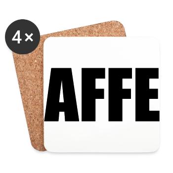 AFFE - Untersetzer (4er-Set) - Weiß - Vorne