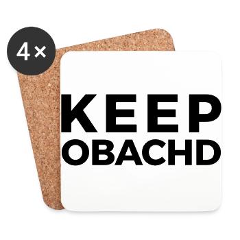 Keep Obachd - Untersetzer (4er-Set) - Weiß - Vorne