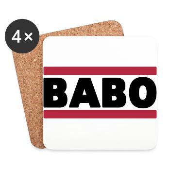 Babo - Untersetzer (4er-Set) - Weiß - Vorne