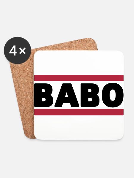 Babo - Untersetzer (4er-Set) - Weiß