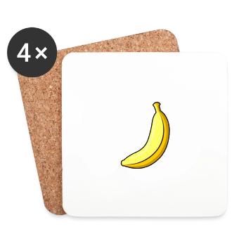 Banana Banane - Untersetzer (4er-Set) - Weiß - Vorne