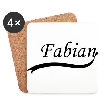 fabian - Coasters (set of 4) - white - Front