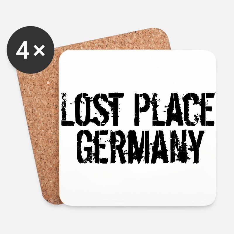 Lost Place Germany - Untersetzer (4er-Set) - Weiß