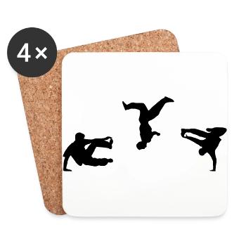 Freerunning, Free Running, Artistics - Untersetzer (4er-Set) - Weiß - Vorne