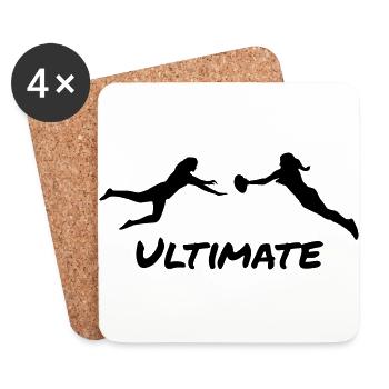 Ultimate Frisbee - Women - Untersetzer (4er-Set) - Weiß - Vorne