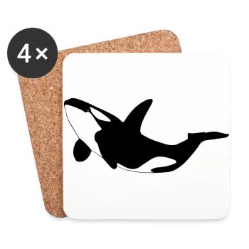 Orca - Coasters (set of 4) - white - Front