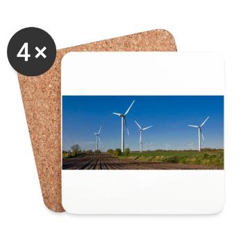 Windmill - Coasters (set of 4) - white - Front