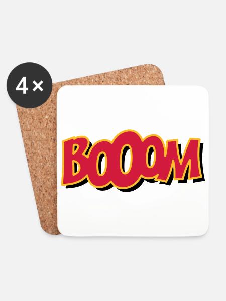 booom - Coasters (set of 4) - white