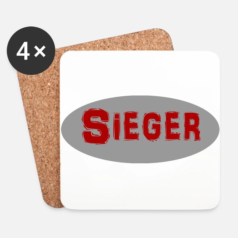 Sieger - Untersetzer (4er-Set) - Weiß