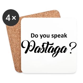 Sprechen Sie Pastaga ? - Untersetzer (4er-Set) - Weiß - Vorne