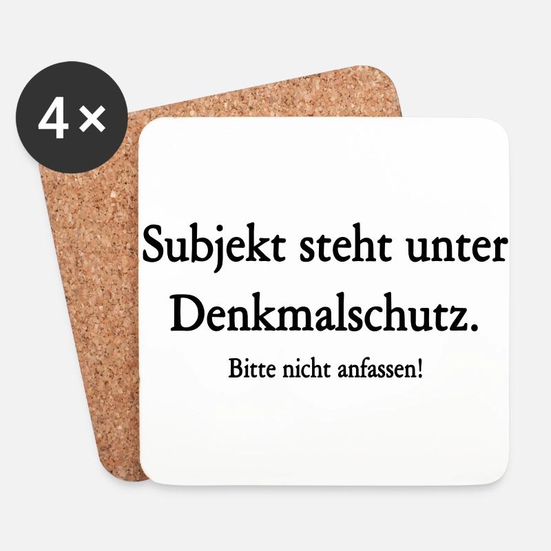 subjekt denkmalschutz - Untersetzer (4er-Set) - Weiß