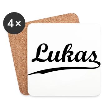 lukas - Dessous de verre (lot de 4) - blanc - Devant