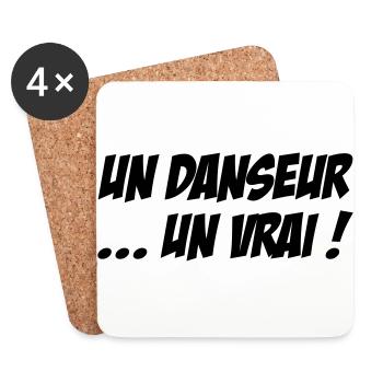 Danse / Danseur / Danseuse / Musique / Danser - Dessous de verre (lot de 4) - blanc - Devant