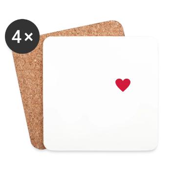 Barcelona - Coasters (set of 4) - white - Front