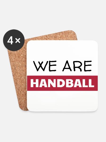 Handball Handballer Sport Sportler Spieler - Untersetzer (4er-Set) - Weiß