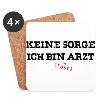 Nurse - Untersetzer (4er-Set) - Weiß - Vorne
