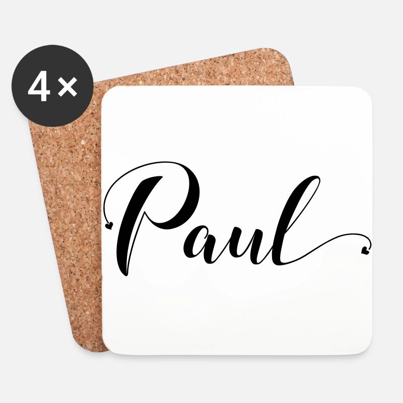 paul - Untersetzer (4er-Set) - Weiß