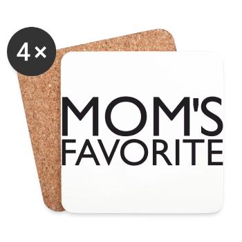 Mom's Favorite - Coasters (set of 4) - white - Front