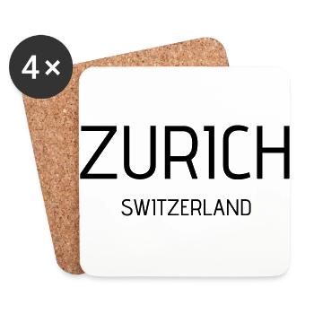 Zurich - Coasters (set of 4) - white - Front