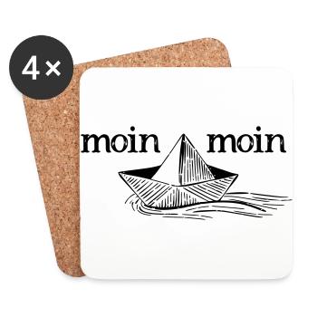 MOIN MOIN - Untersetzer (4er-Set) - Weiß - Vorne