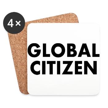 global citizen - Untersetzer (4er-Set) - Weiß - Vorne