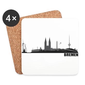 Bremen - Coasters (set of 4) - white - Front