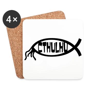 cthulhu - Coasters (set of 4) - white - Front
